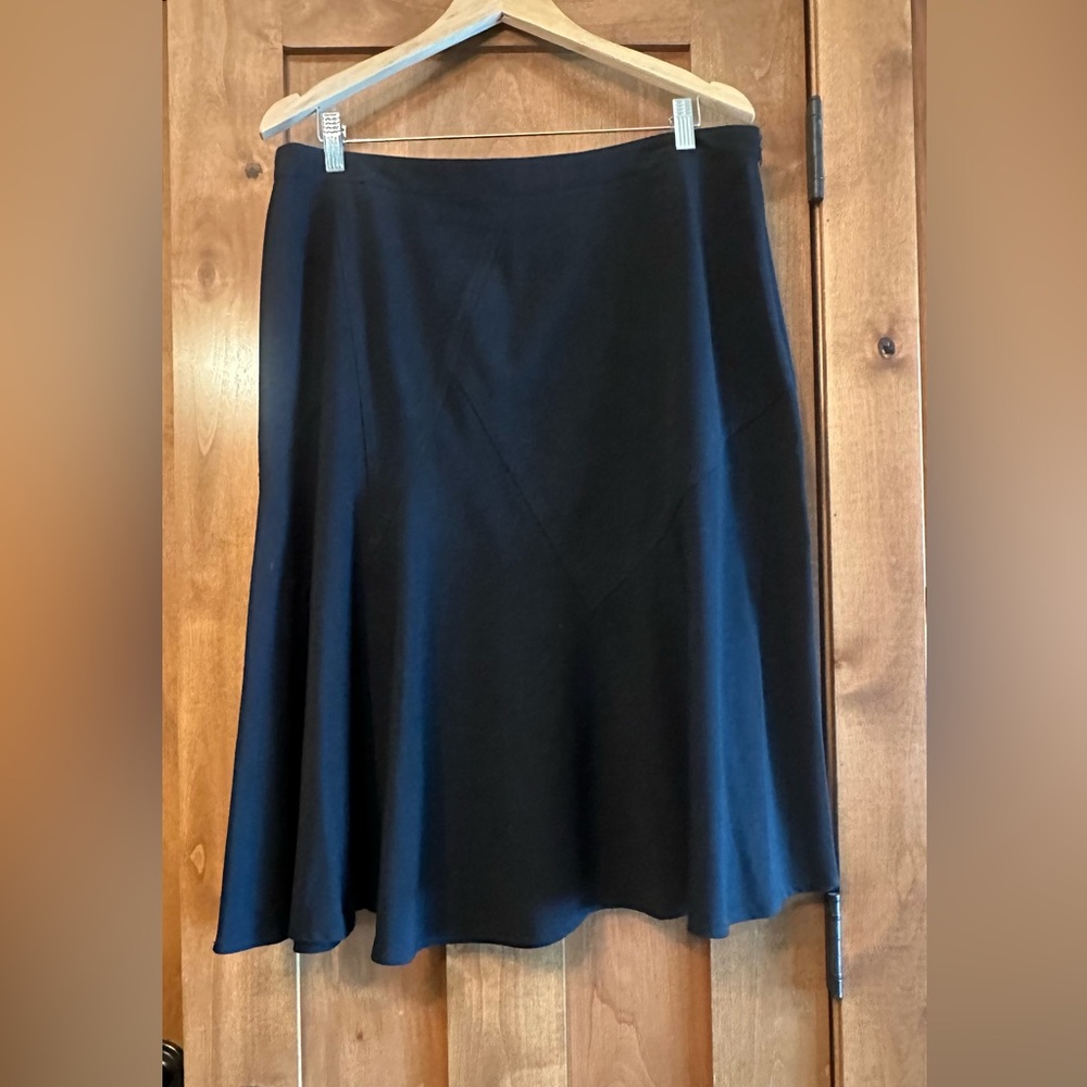 Black flared skirt size 14